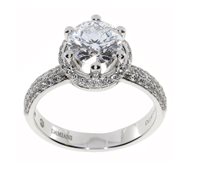 Ring Damiani Woman Minou Fullpave in White Gold 81061069